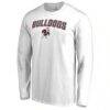Alabama A&M Bulldogs Proud Mascot Long Sleeve TShirt White - White - Side View