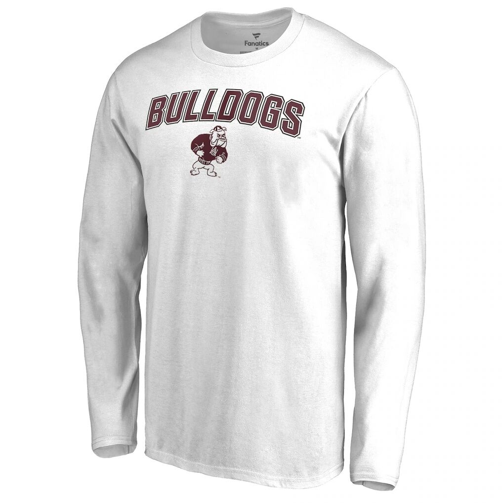 Alabama A&M Bulldogs Proud Mascot Long Sleeve TShirt White