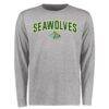 Alaska Anchorage Seawolves Proud Mascot Long Sleeve T-Shirt - - Front View