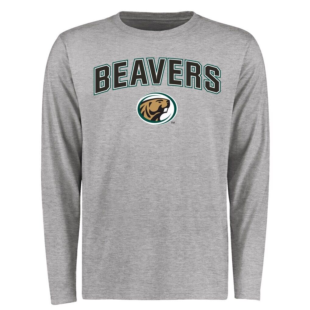 Bemidji State Beavers Proud Mascot Long Sleeve T-Shirt - Ash