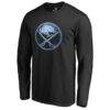 Buffalo Sabres Pond Hockey Long Sleeve T-Shirt - Black - Front View