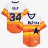 Nolan Ryan Houston Astros Mitchell & Ness Throwback Authentic Jersey - White - Front View