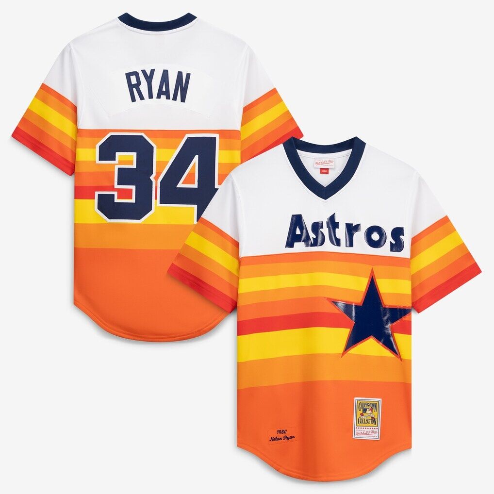 Nolan Ryan Houston Astros Mitchell & Ness Throwback Authentic Jersey