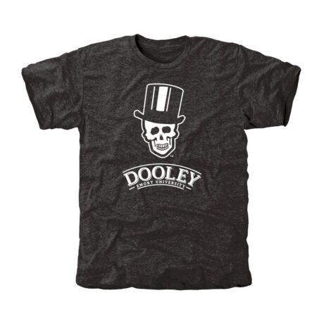 Emory Eagles Auxiliary Logo Tri-Blend T-Shirt - Black - Front View