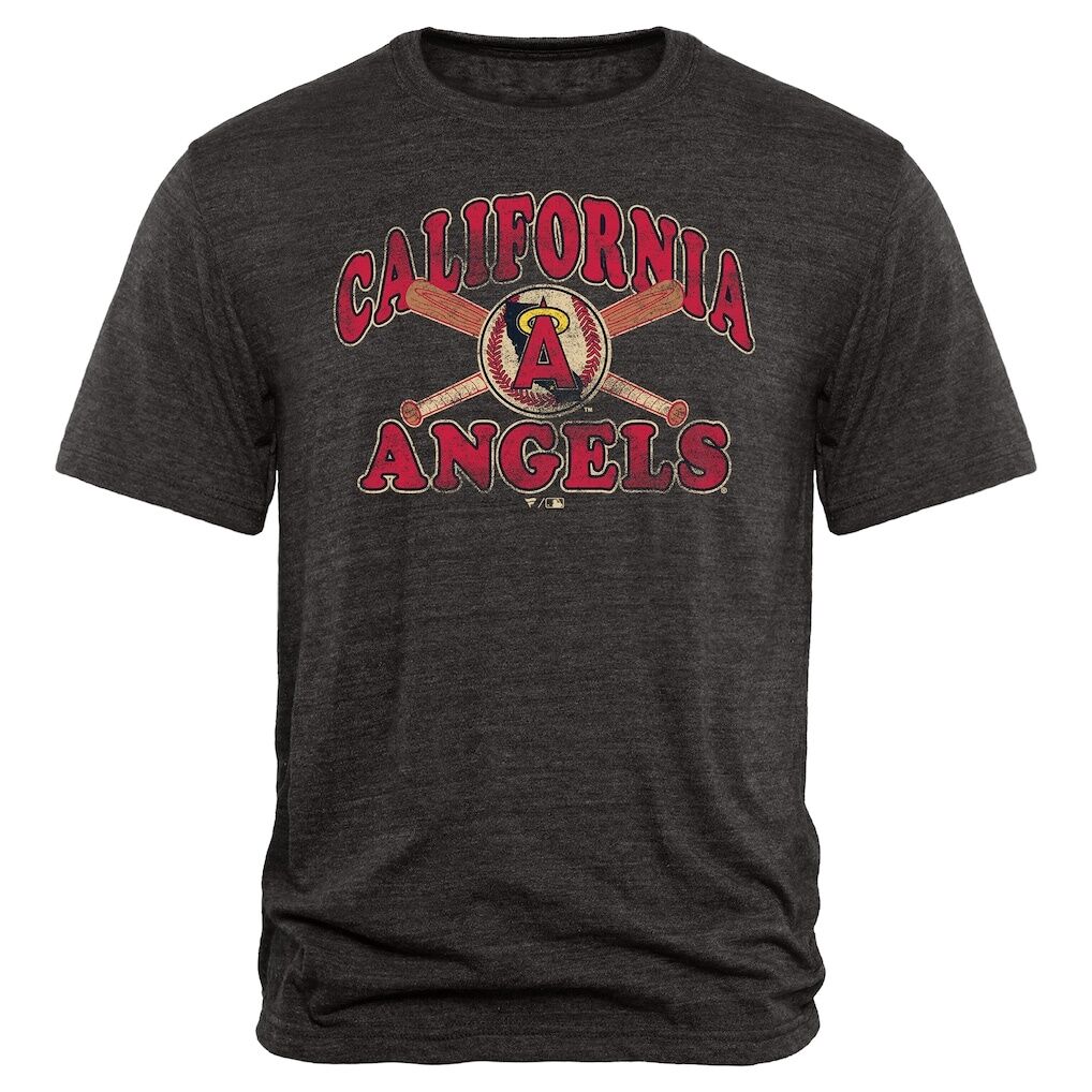 Los Angeles Angels Cooperstown Bats Tri-Blend T-Shirt