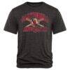 Los Angeles Angels Cooperstown Bats Tri-Blend T-Shirt - Black - Front View