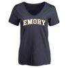 Emory Eagles Women's Everyday T-Shirt - Navy - Front View