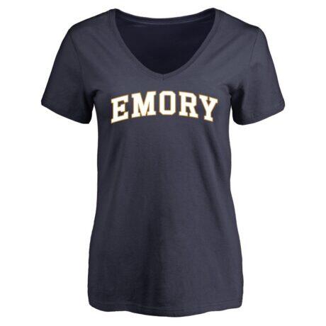 Emory Eagles Women's Everyday T-Shirt - Navy - Front View