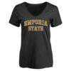 Emporia State Hornets Women's Everyday T-Shirt - Black - Front View