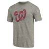 Washington Nationals Distressed Team Tri-Blend T-Shirt - - Side View