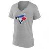 Toronto Blue Jays Women's Secondary Color Primary Logo T-Shirt - - Side View