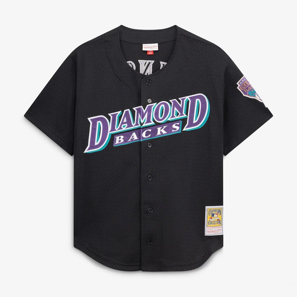 Randy Johnson Arizona Diamondbacks Mitchell & Ness Cooperstown Collection Mesh Batting Practice Button-Up Jersey
