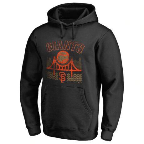 San Francisco Giants Hometown Collection The Bay Pullover Hoodie - Black - Front View