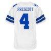 Dak Prescott Dallas Cowboys Nike Youth Game Jersey - White - Detail View