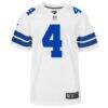 Dak Prescott Dallas Cowboys Nike Youth Game Jersey - White - Side View