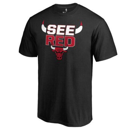 Chicago Bulls Hometown Collection See Red T-Shirt - Black - Front View