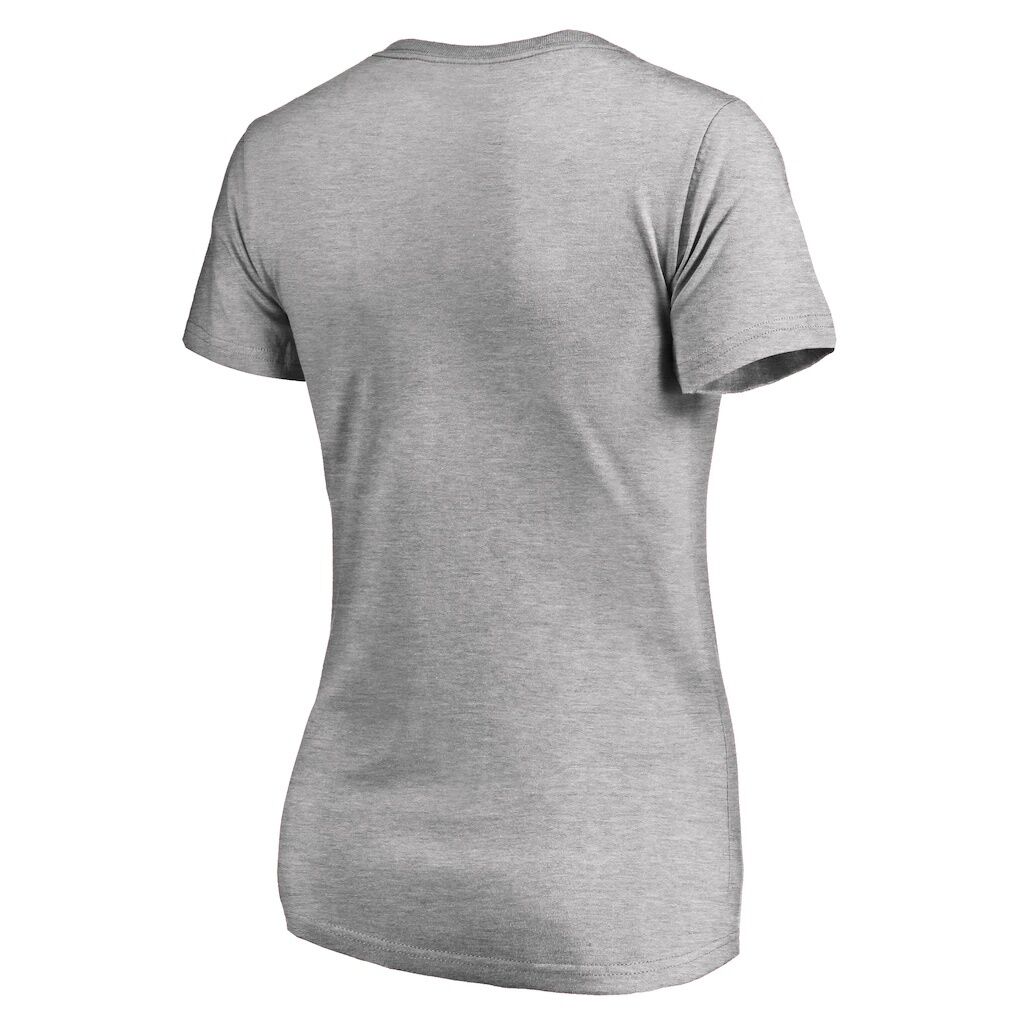Indiana University Northwest Red Hawks Women's All-American Primary V-Neck T-Shirt - Heather Gray