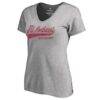 Indiana University Northwest Red Hawks Women's All-American Primary V-Neck T-Shirt - - Front View