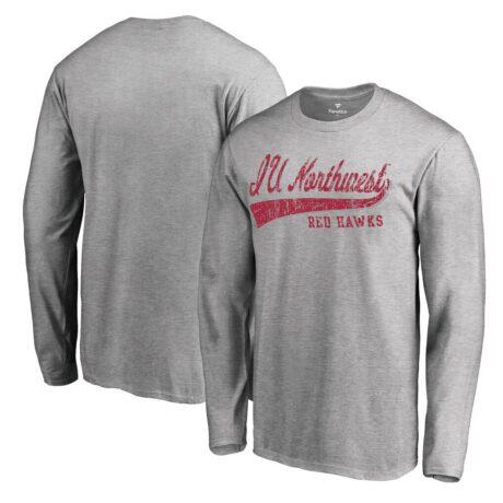 Indiana University Northwest Red Hawks All-American Primary Long Sleeve T-Shirt - - Front View