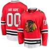 Chicago Blackhawks Fashion7 Home Breakaway Custom Jersey - Red - Front View