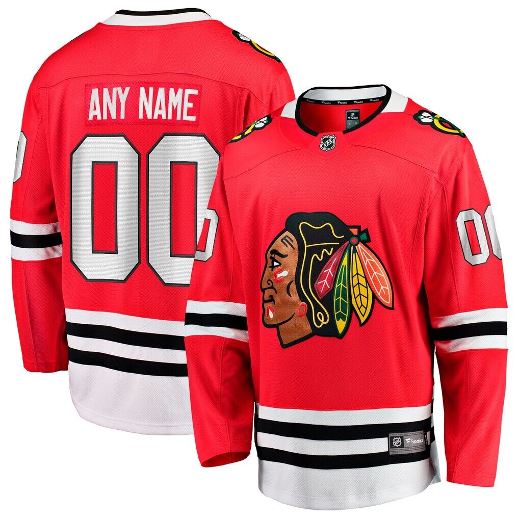 Chicago Blackhawks Fashion7 Home Breakaway Custom Jersey