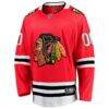 Chicago Blackhawks Fashion7 Home Breakaway Custom Jersey - Red - Side View