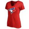 Toronto Blue Jays Women's Logo T-Shirt - Red - Side View