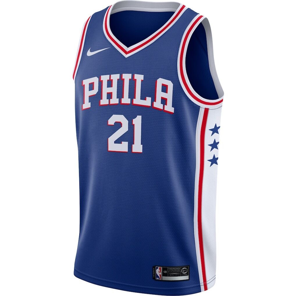 Joel Embiid Philadelphia 76ers Nike Swingman Jersey Royal – Icon Edition