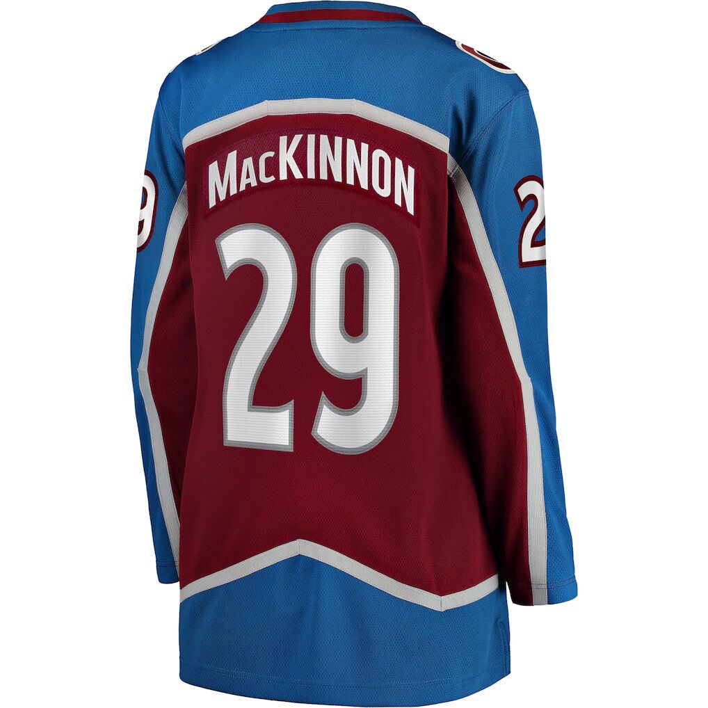 Nathan MacKinnon Colorado Avalanche Fashion7 Women's Home Breakaway Jersey - Maroon