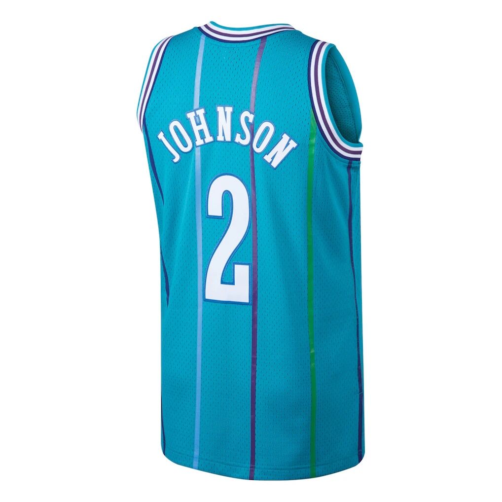 Larry Johnson Charlotte Hornets Mitchell & Ness 1992/93 Hardwood Classics Swingman Jersey