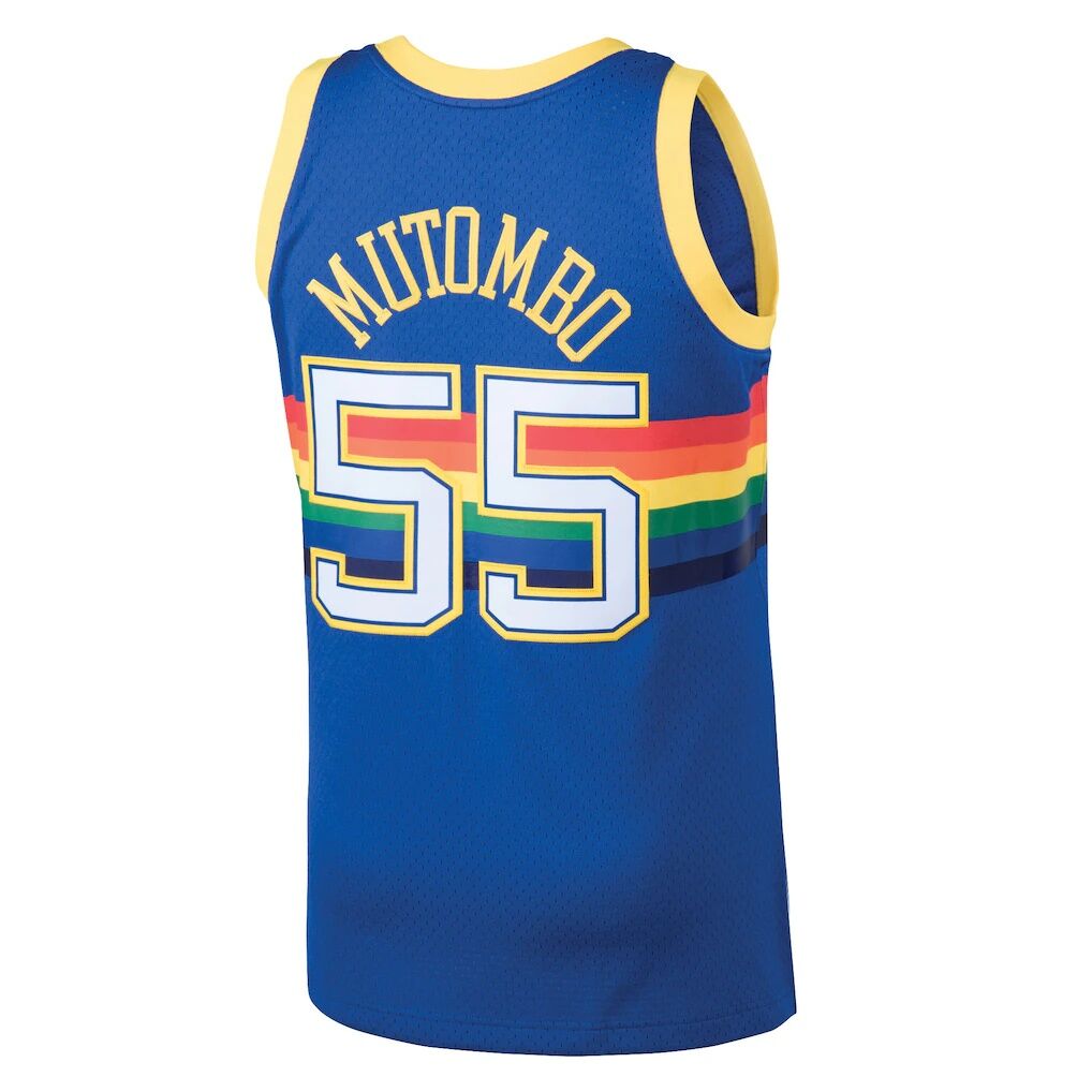 Dikembe Mutombo Denver Nuggets Mitchell & Ness 1991/92 Hardwood Classics Swingman Jersey