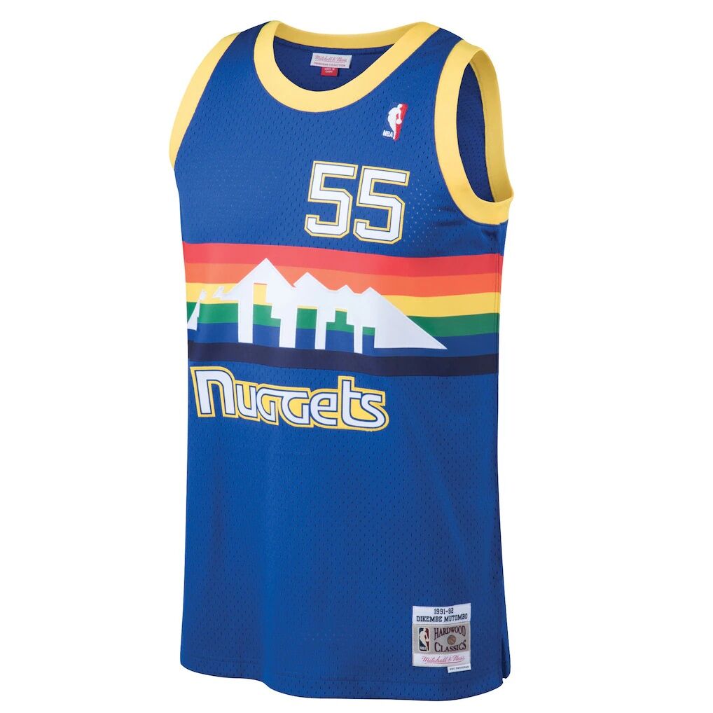 Dikembe Mutombo Denver Nuggets Mitchell & Ness 1991/92 Hardwood Classics Swingman Jersey