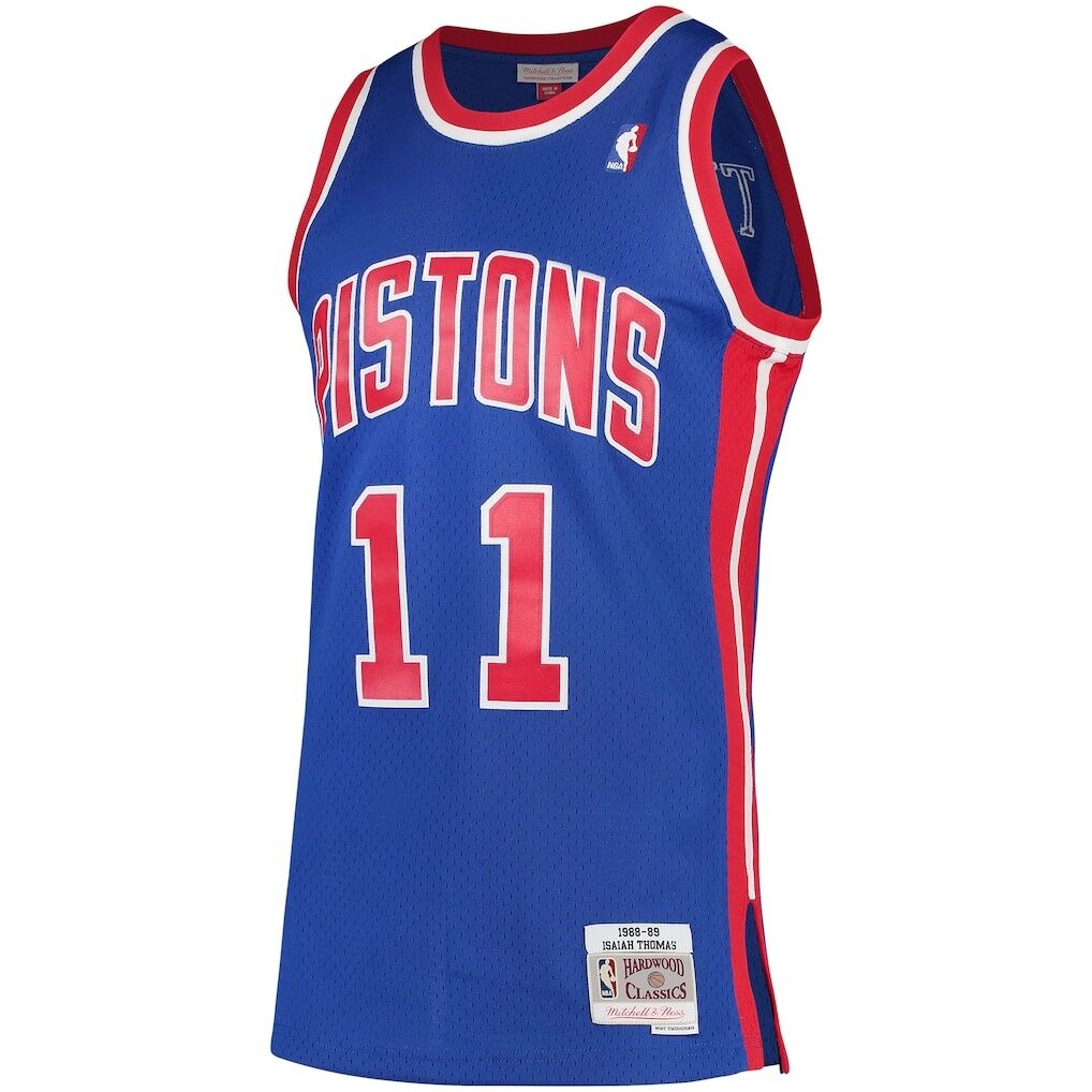 Isiah Thomas Detroit Pistons Mitchell & Ness 1988/89 Hardwood Classics Swingman Jersey