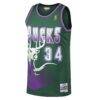 Ray Allen Milwaukee Bucks Mitchell & Ness 1996/97 Hardwood Classics Swingman Jersey - - Side View