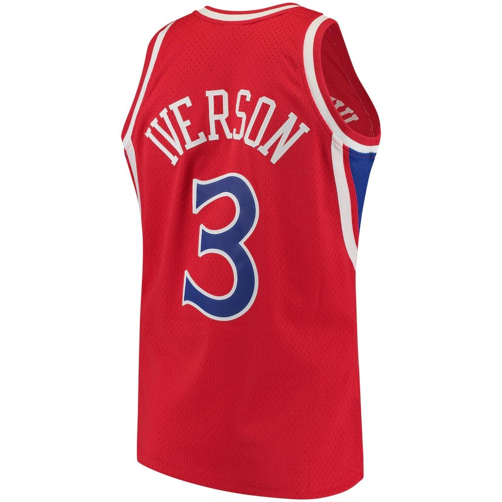 Allen Iverson Philadelphia 76ers Mitchell & Ness 1996/97 Hardwood Classics Swingman Jersey