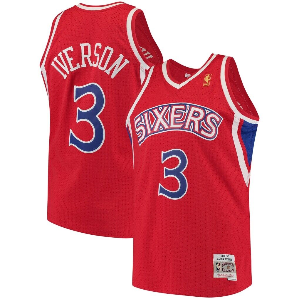 Allen Iverson Philadelphia 76ers Mitchell & Ness 1996/97 Hardwood Classics Swingman Jersey