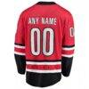 Carolina Hurricanes Fashion7 Alternate Breakaway Custom Jersey - Red - Detail View