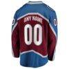 Colorado Avalanche Fashion7 Home Breakaway Custom Jersey - - Detail View