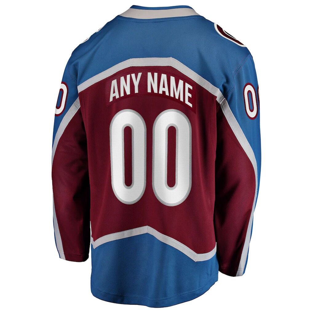 Colorado Avalanche Fashion7 Home Breakaway Custom Jersey - Maroon