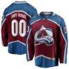 Colorado Avalanche Fashion7 Home Breakaway Custom Jersey - - Front View