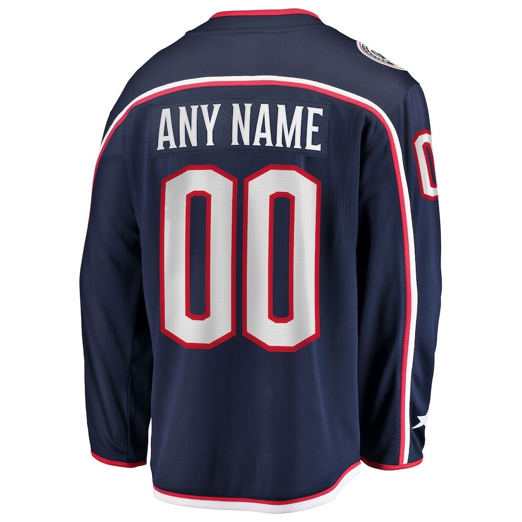 Columbus Blue Jackets Fashion7 Home Breakaway Custom Jersey