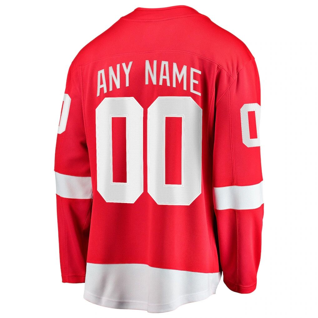 Detroit Red Wings Fashion7 Home Breakaway Custom Jersey