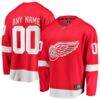 Detroit Red Wings Fashion7 Home Breakaway Custom Jersey - Red - Front View