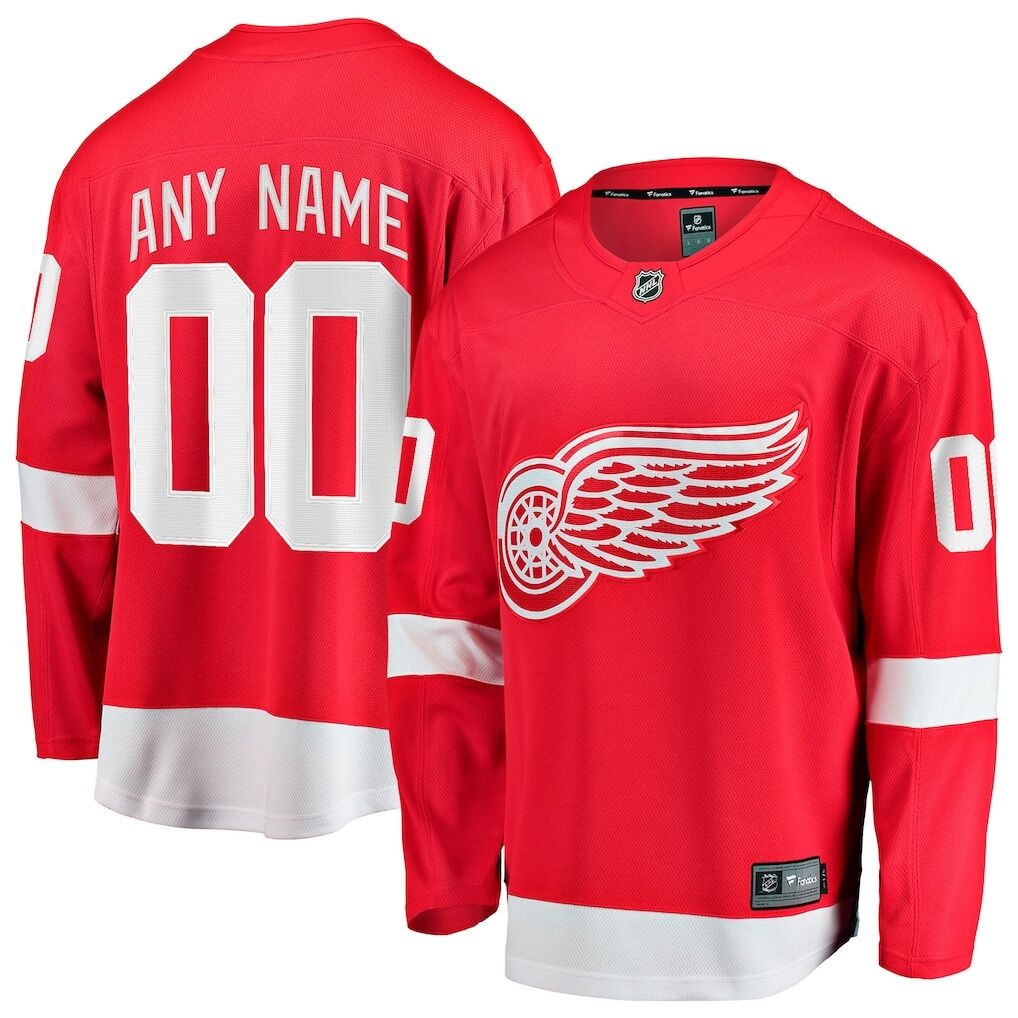 Detroit Red Wings Fashion7 Home Breakaway Custom Jersey