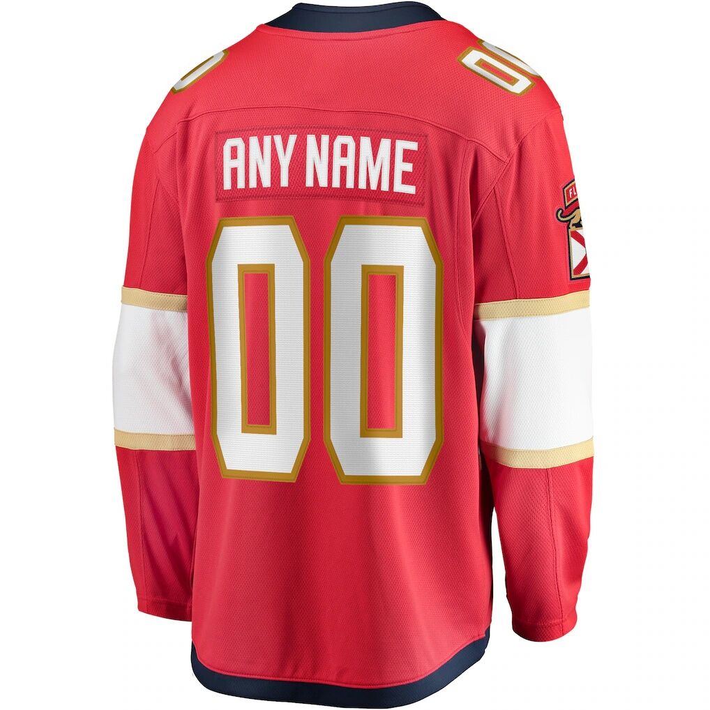 Florida Panthers Fashion7 Home Breakaway Custom Jersey