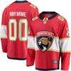 Florida Panthers Fashion7 Home Breakaway Custom Jersey - Red - Front View