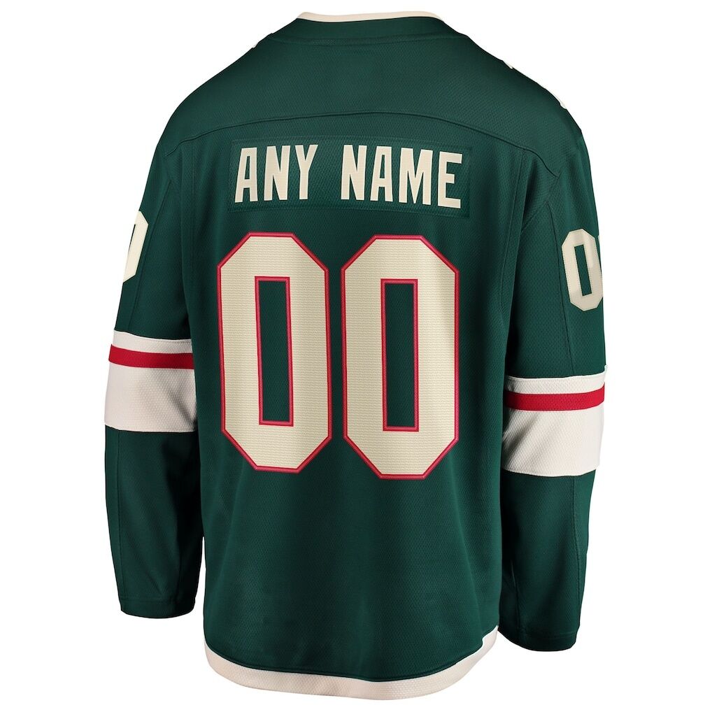 Minnesota Wild Fashion7 Home Breakaway Custom Jersey