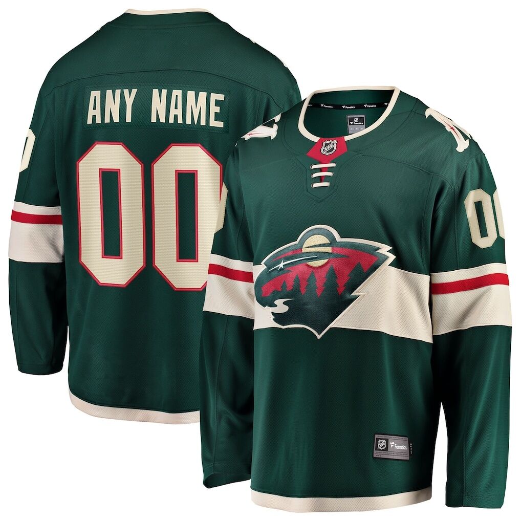 Minnesota Wild Fashion7 Home Breakaway Custom Jersey