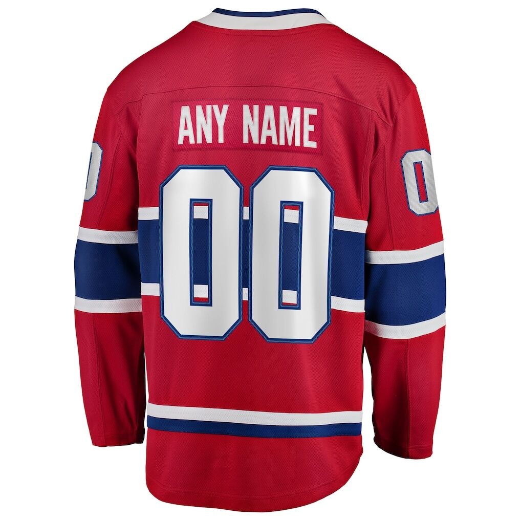 Montreal Canadiens Fashion7 Home Breakaway Custom Jersey
