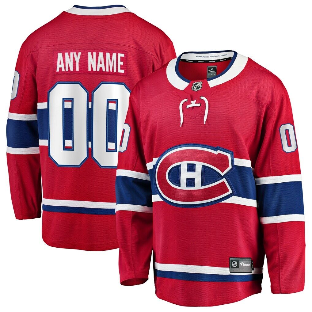 Montreal Canadiens Fashion7 Home Breakaway Custom Jersey